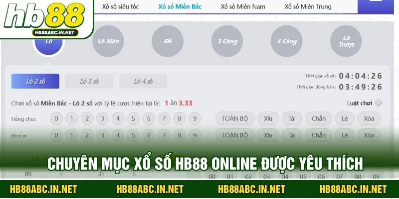 Chuyên mục xổ số online được yêu thích